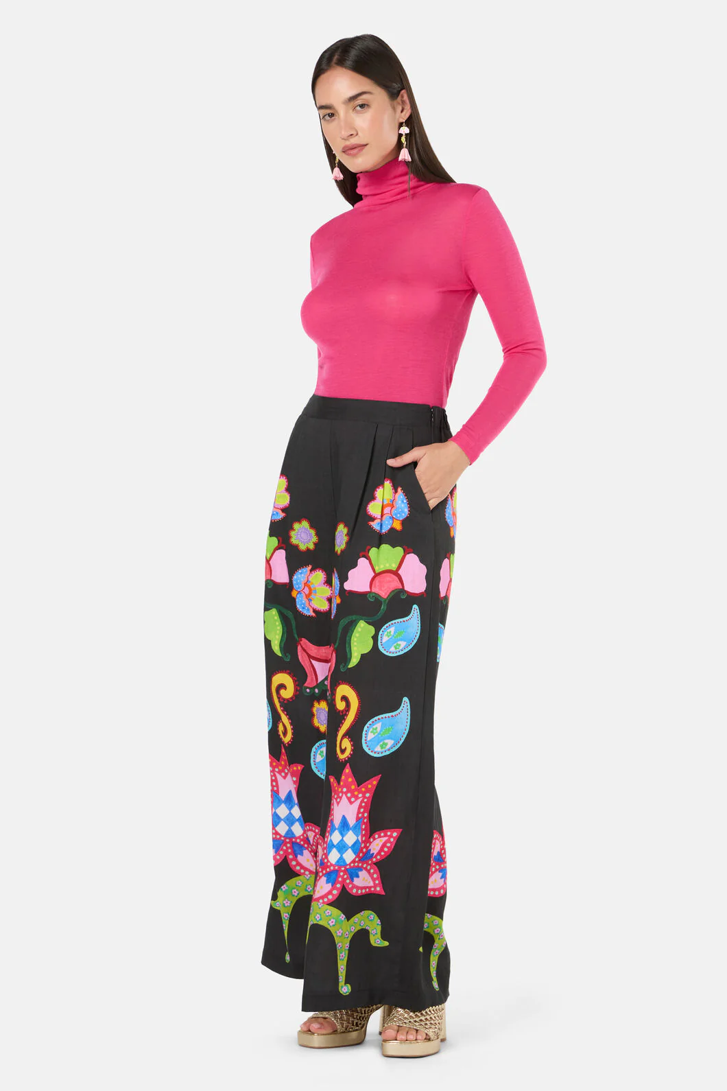 Paisley Parade Print Pant - Image 3
