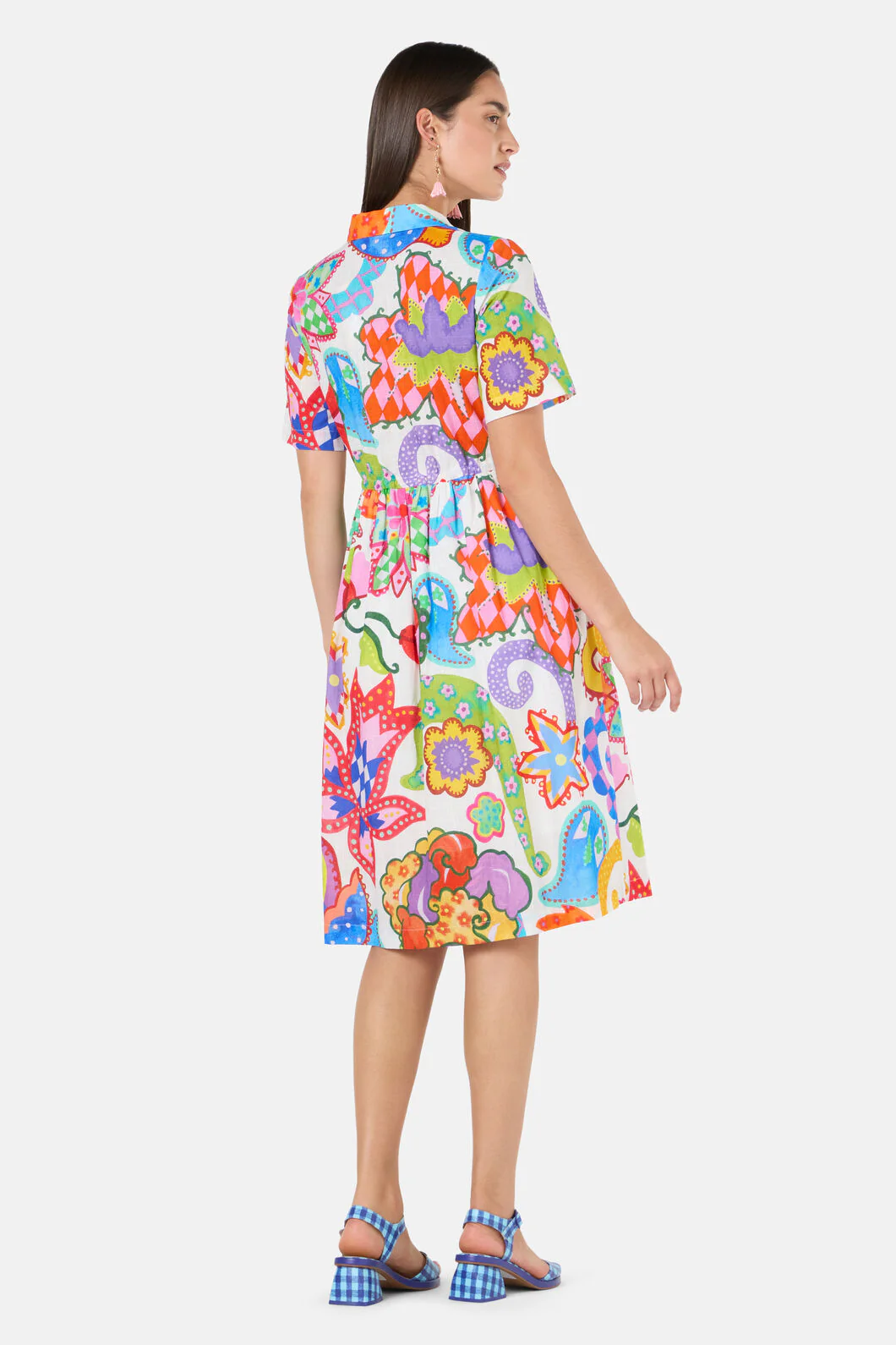 Paisley Parade Shirt Dress - Image 4