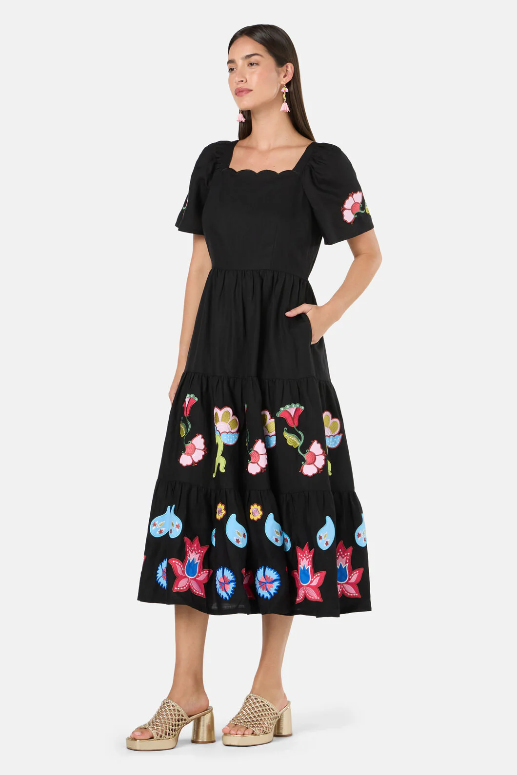 Paisley Parade Tiered Dress - Image 3