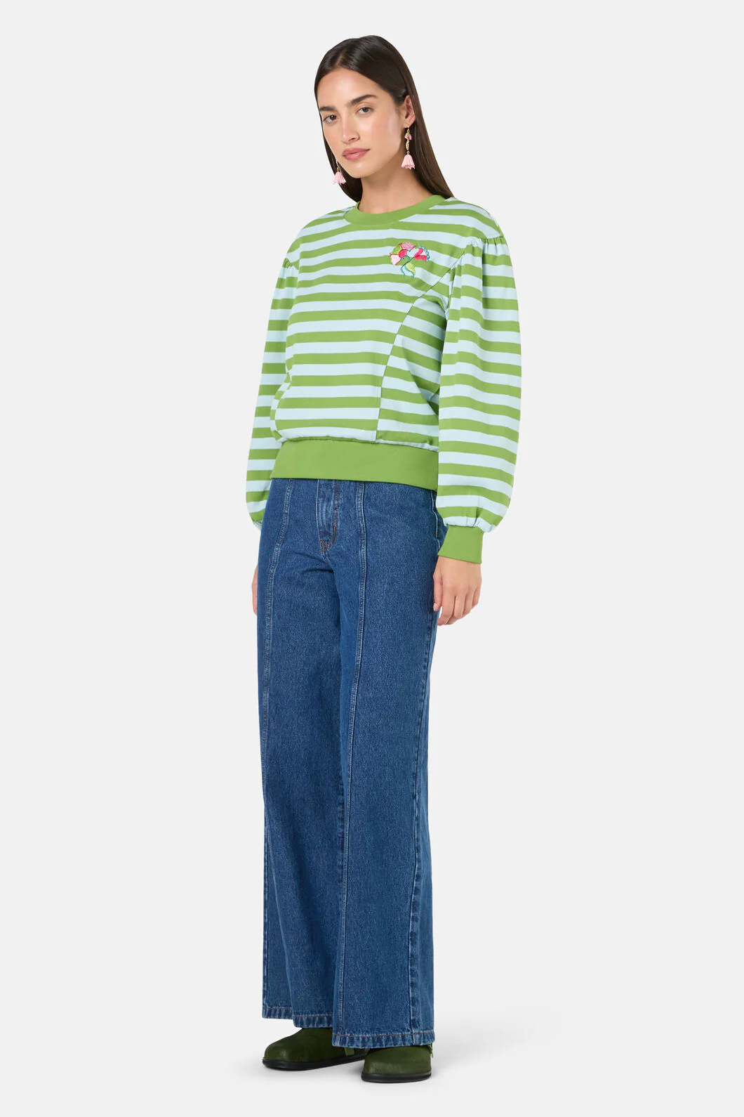 Paisley Stripe Sweater - Image 3