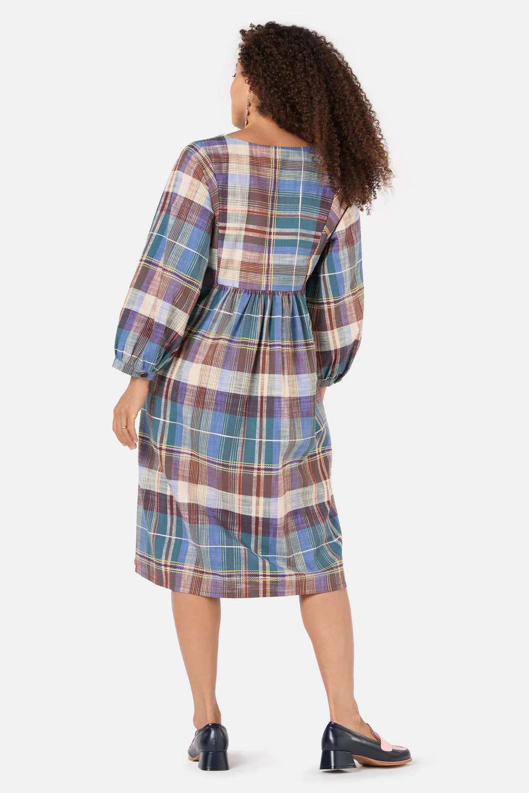 Palma Winter Check Dress - Image 3