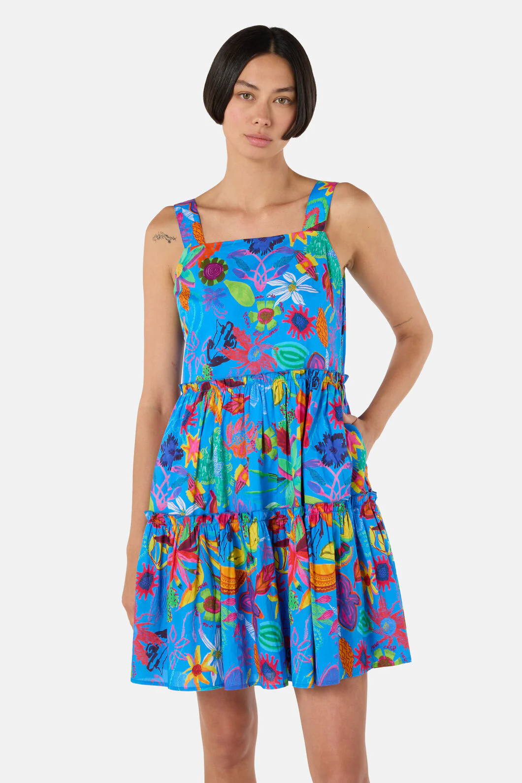 Papaya Palm Holiday Dress