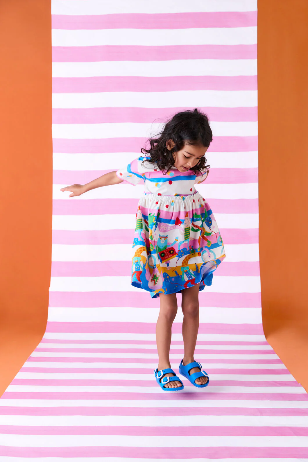 Party Stripe Kids Dress