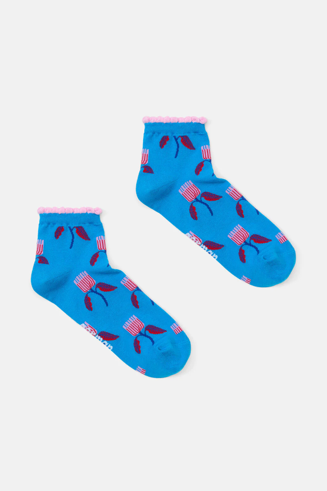 Past Lover Floral Ankle S Sock
