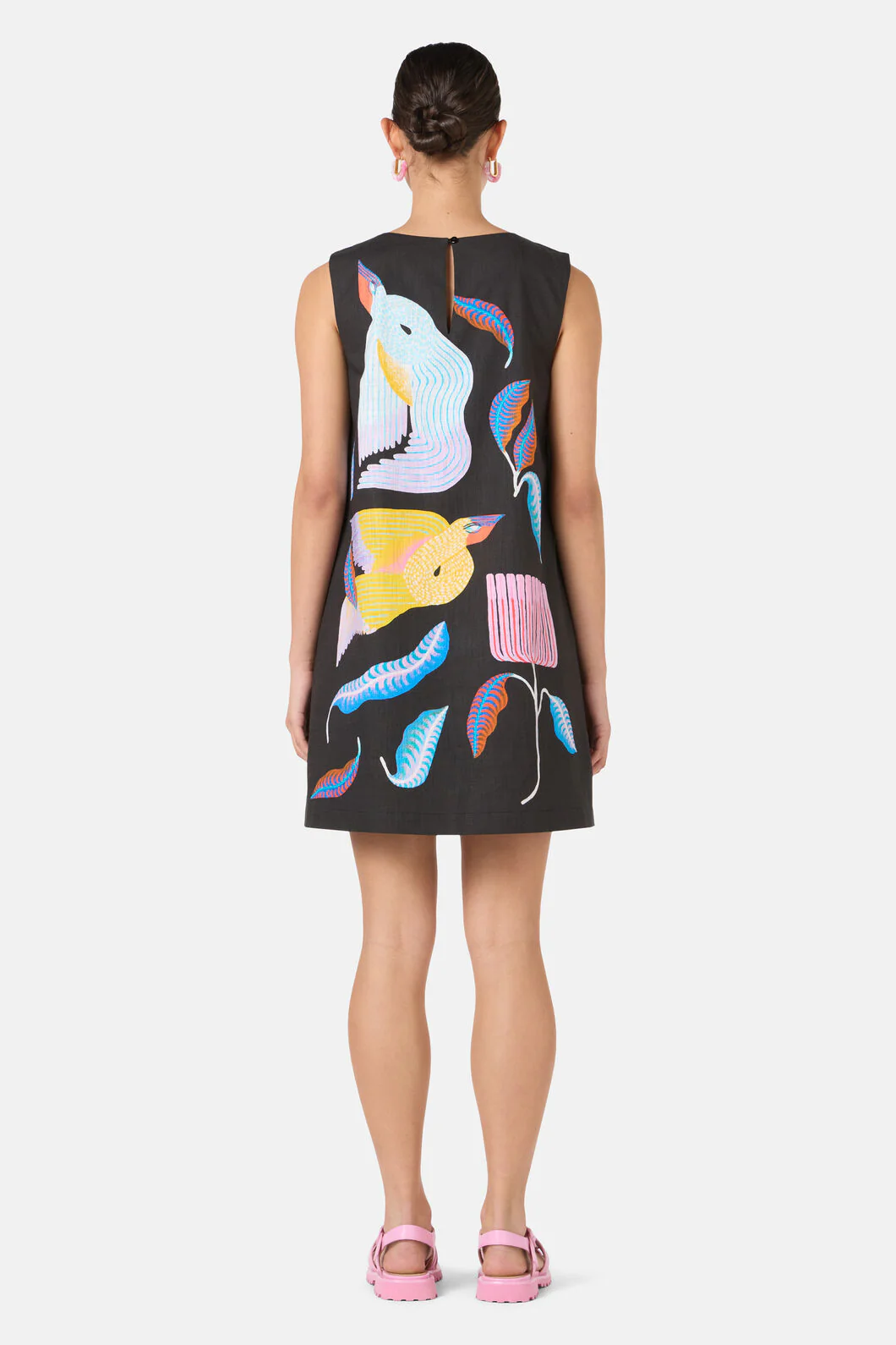 Past Lover Print Shift Dress - Image 6