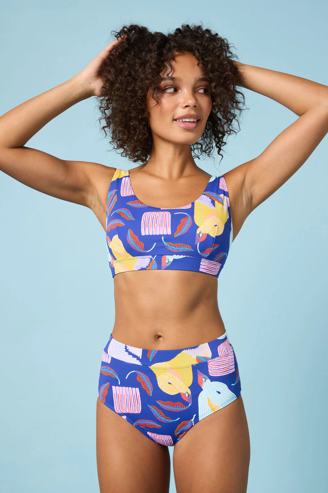 Past Lovers Print Bikini Botto - Image 2