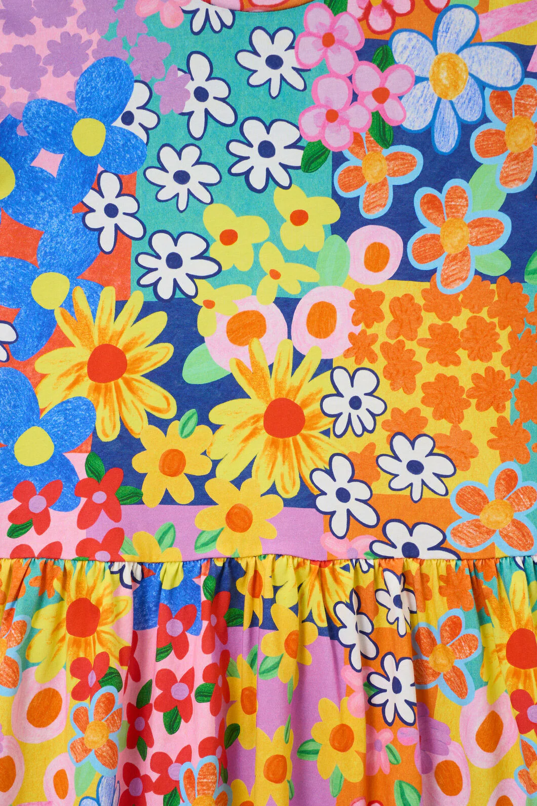 Patchy Floral Kids Dress - Image 4