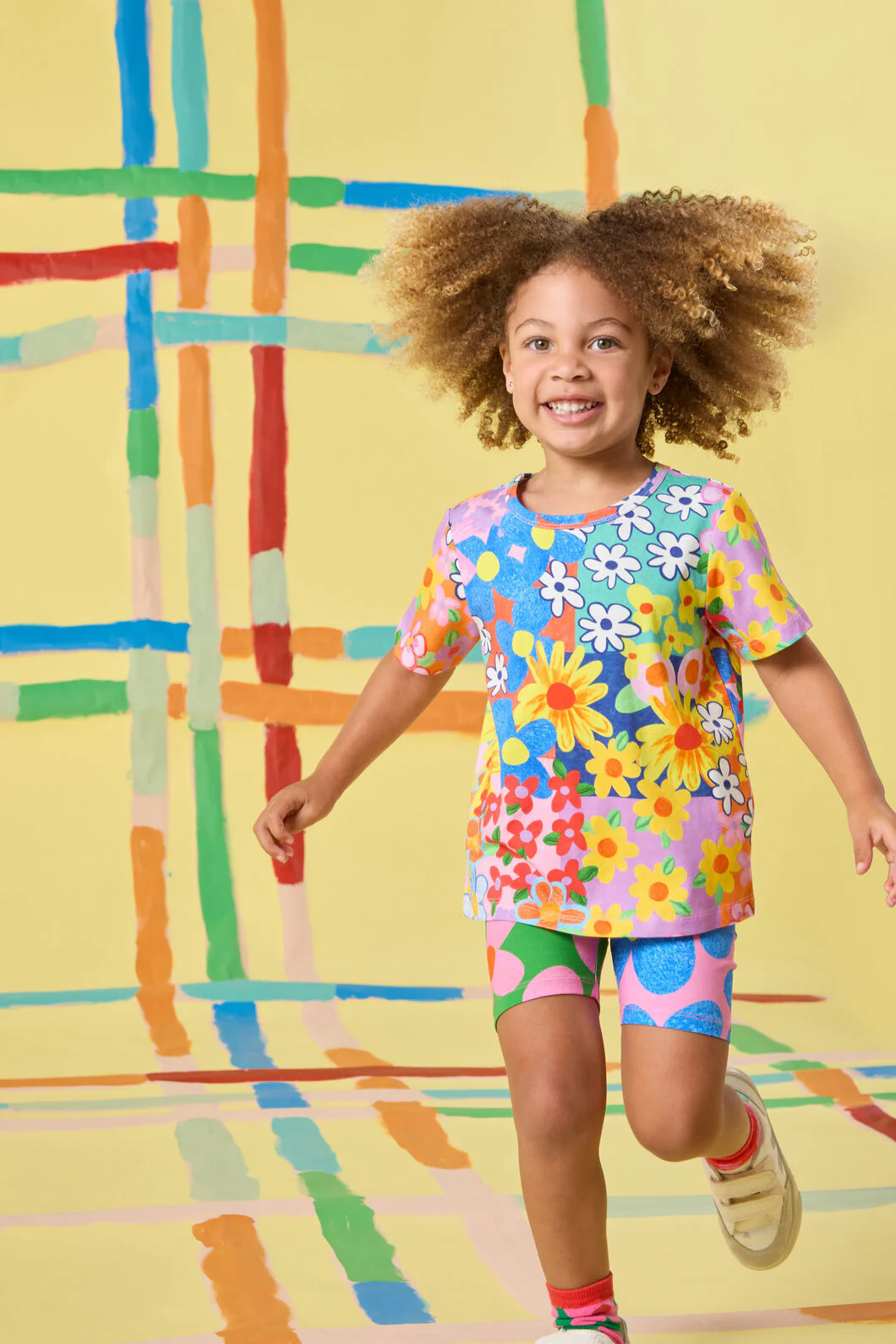 Patchy Floral Kids T-Shirt