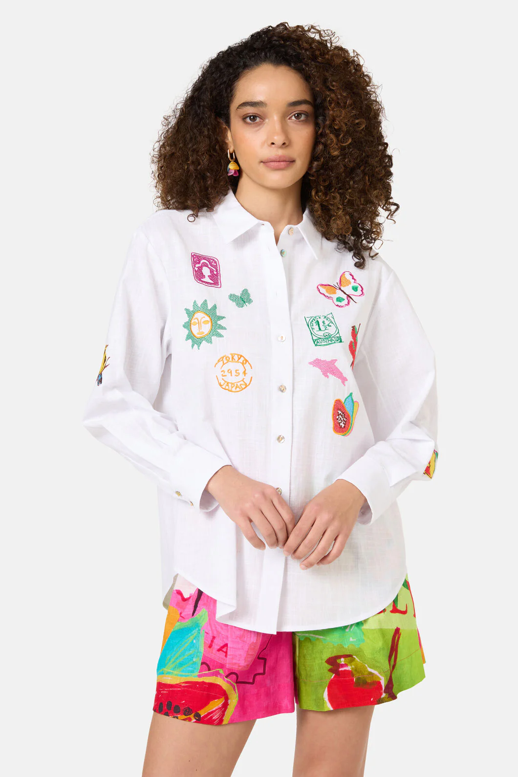 Pen Pals Embroidered Shirt