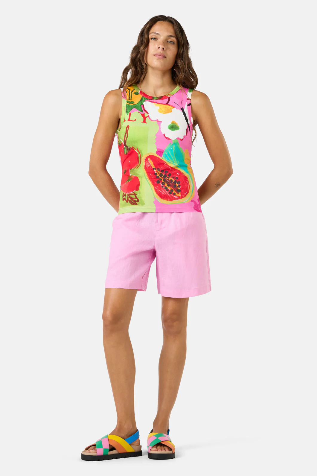 Pen Pals Printed Jersey Tank - Image 2