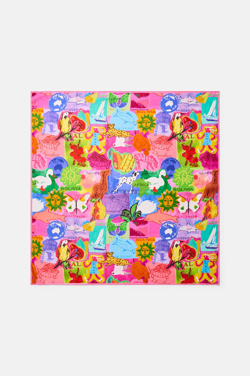 Pen Pals Square Scarf - Image 2