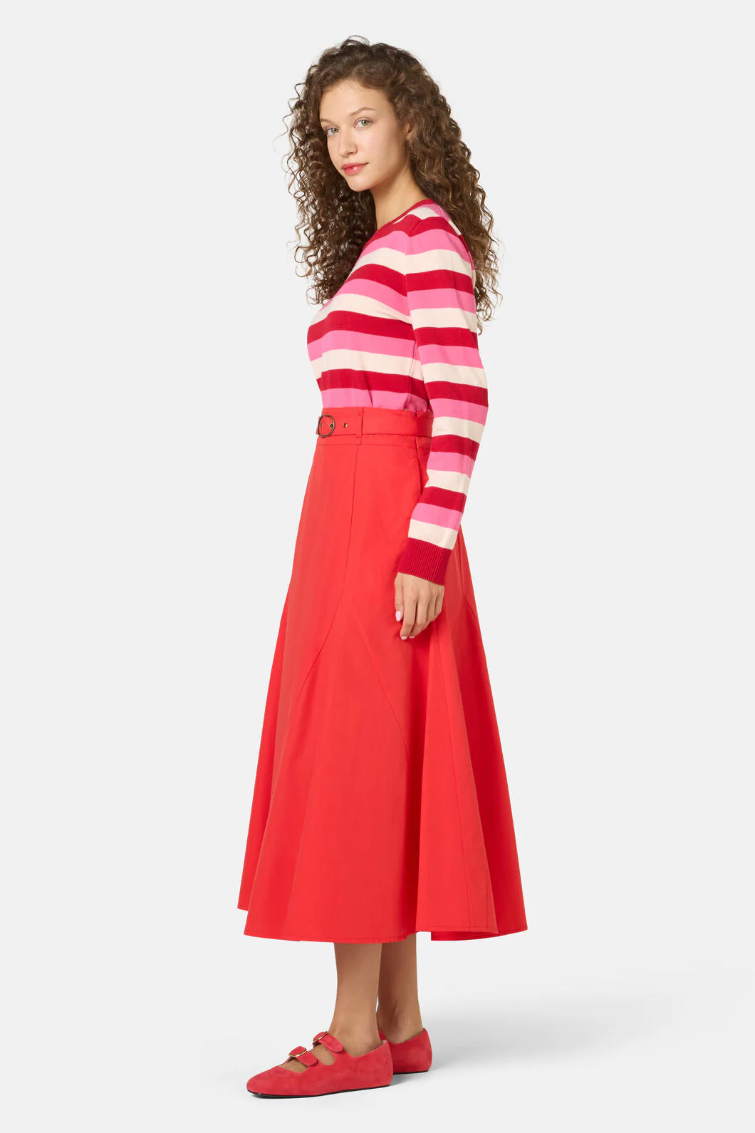 Peony Midi Cotton Skirt - Image 2