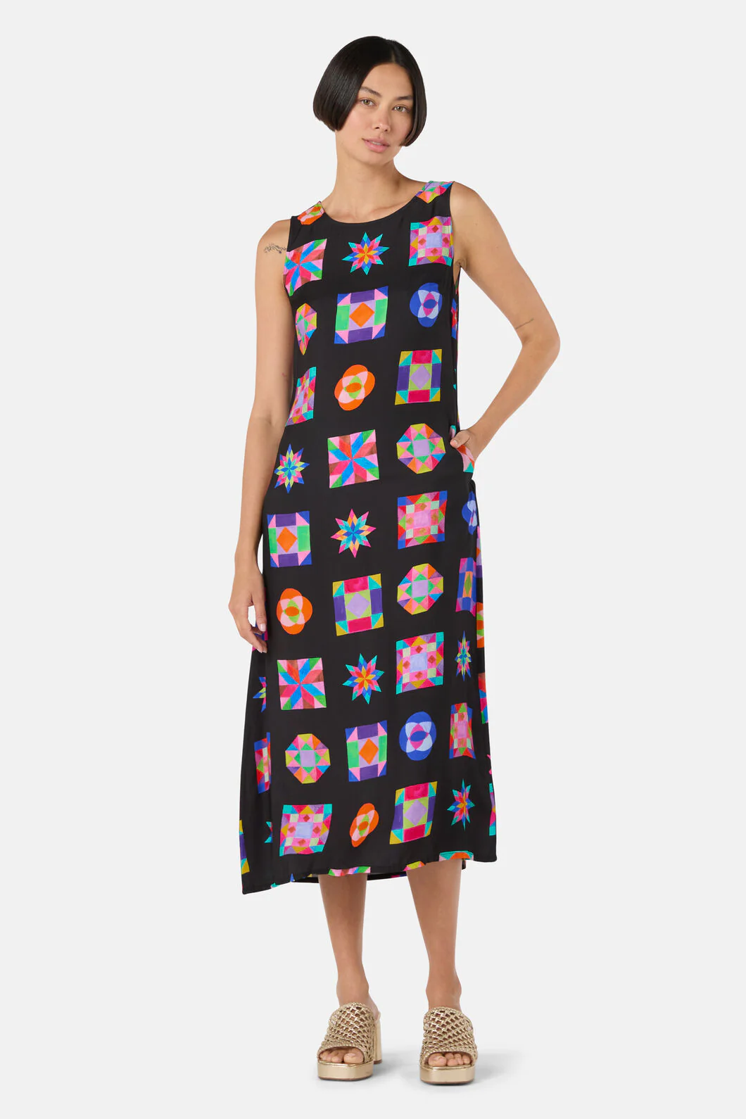 Pinwheel Midi Dress - Image 2