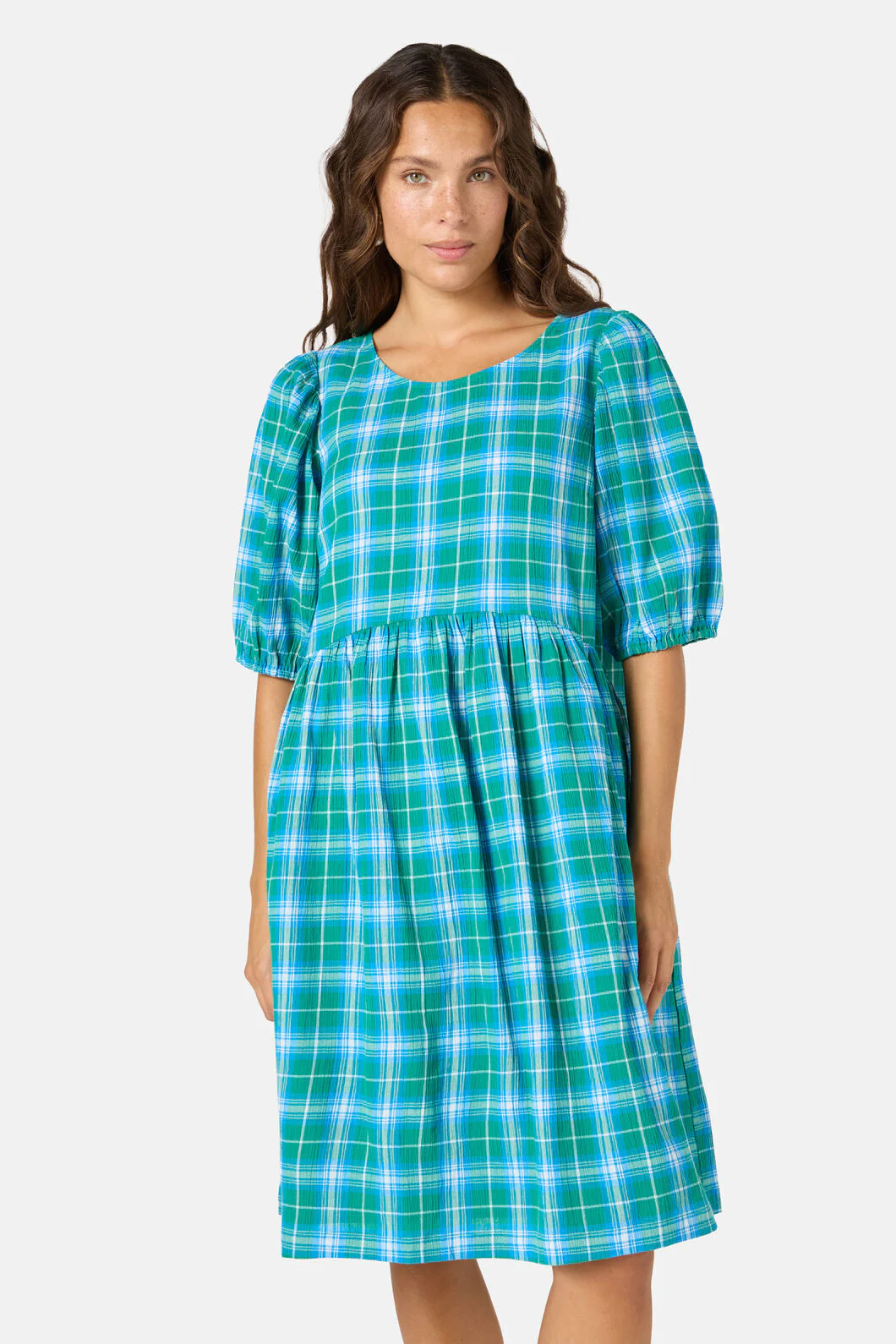 Plaid Play Smock Check Dress