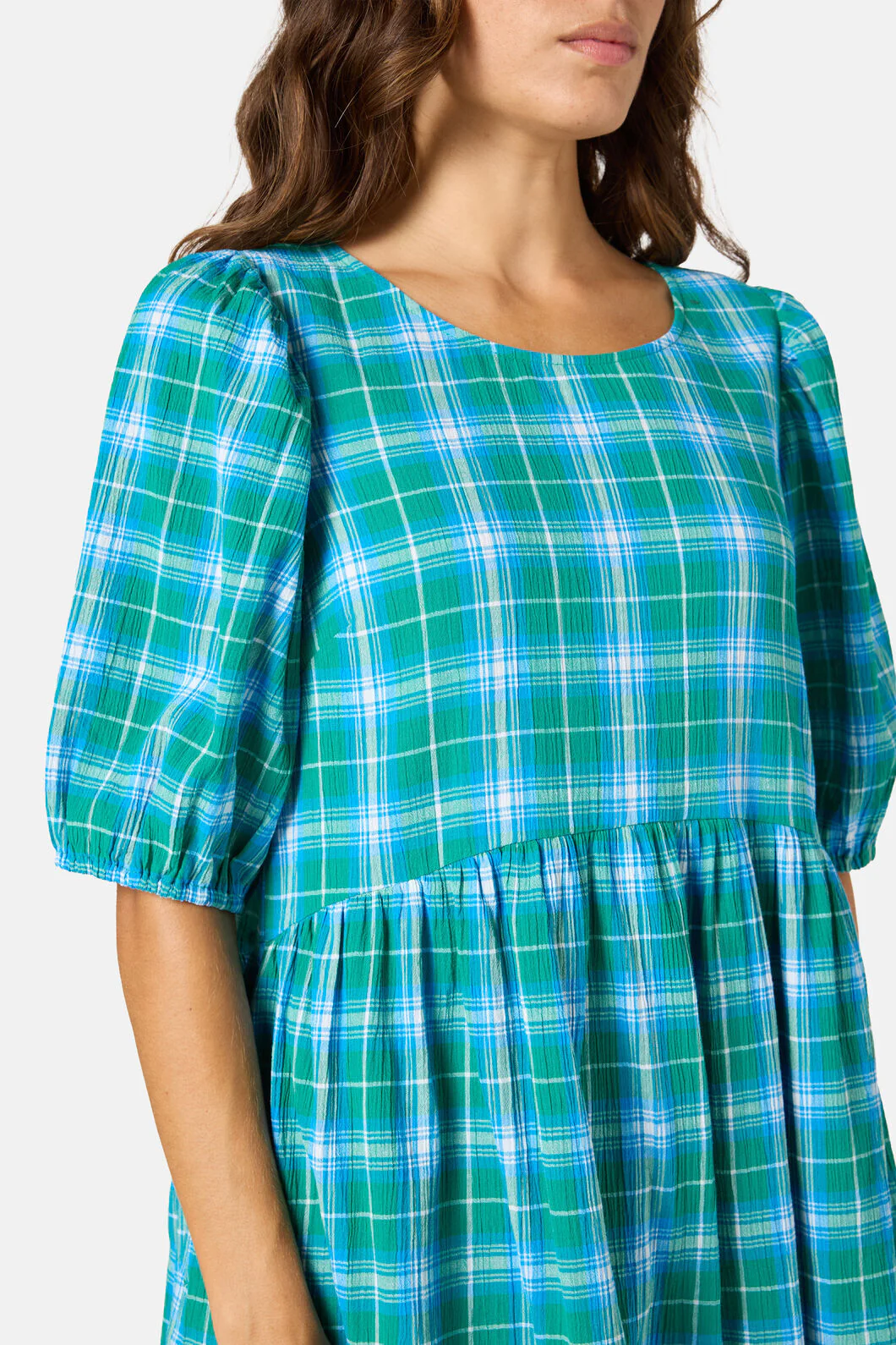 Plaid Play Smock Check Dress - Image 5