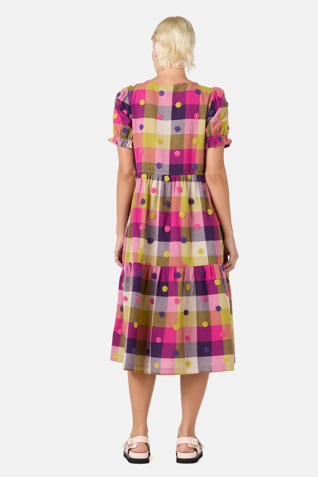 Polka Spot Gingham Dress - Image 6