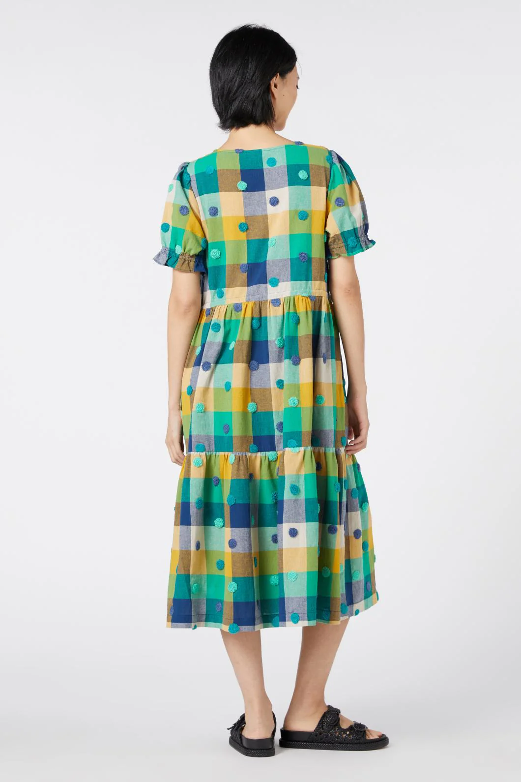 Polka Spot Gingham Dress - Image 9