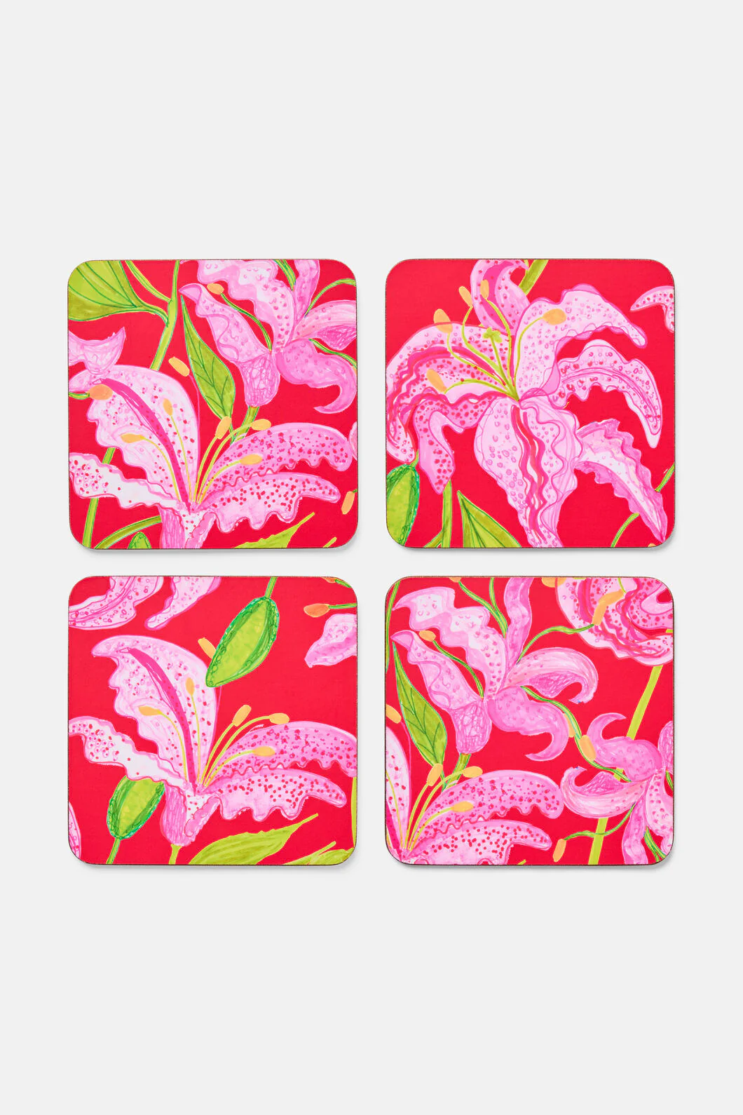Pop Lily Coaster Set 4