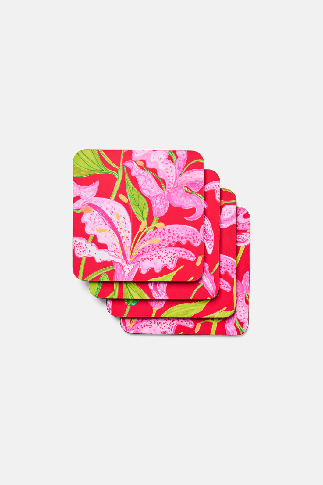 Pop Lily Coaster Set 4 - Image 2
