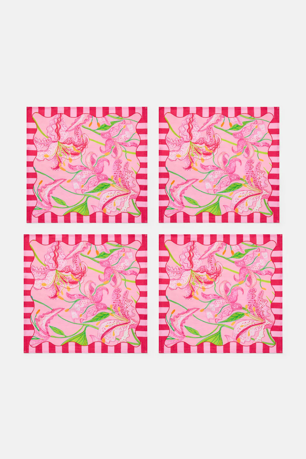 Pop Lily Napkin Set 4