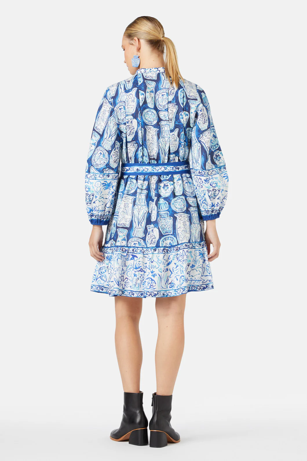 Porcelain Paradise Party Dress - Image 5