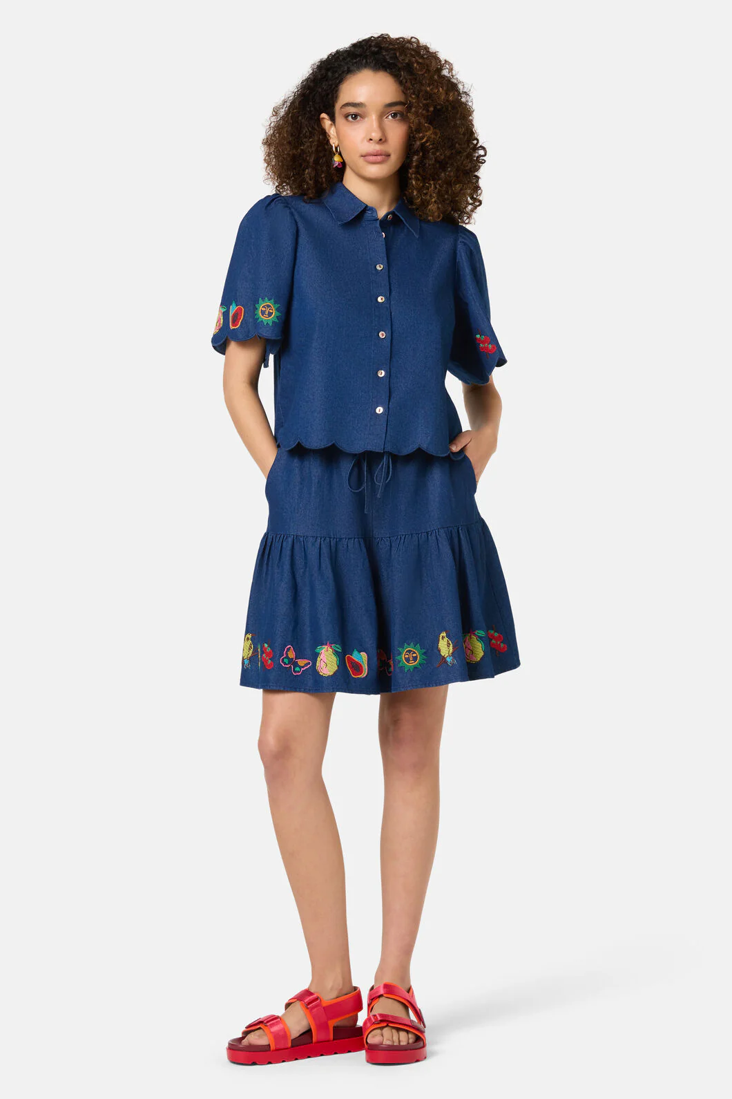 Postcards Chambray Skort - Image 4