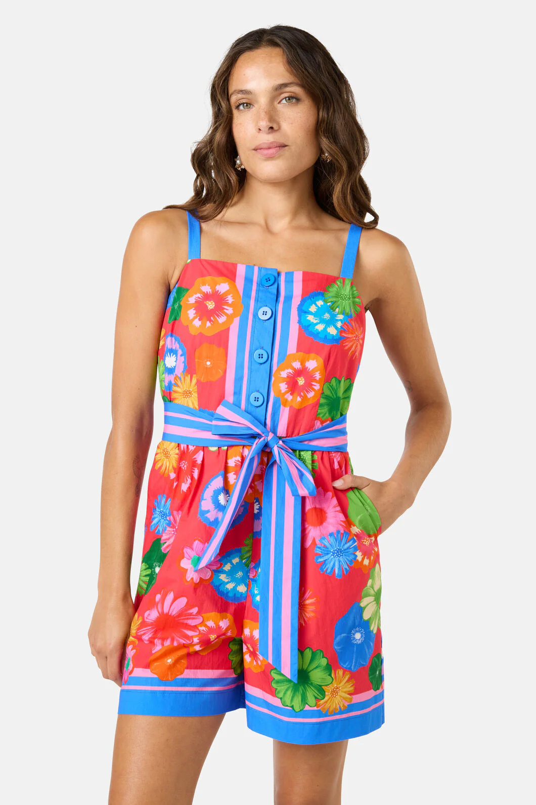 Pressed Flower Cotton Playsuit - Image 2