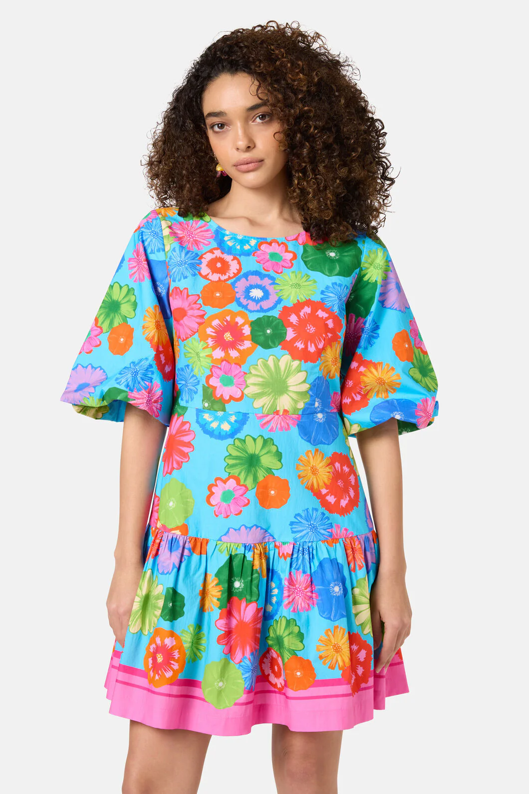 Pressed Flower Short Dress - Image 3
