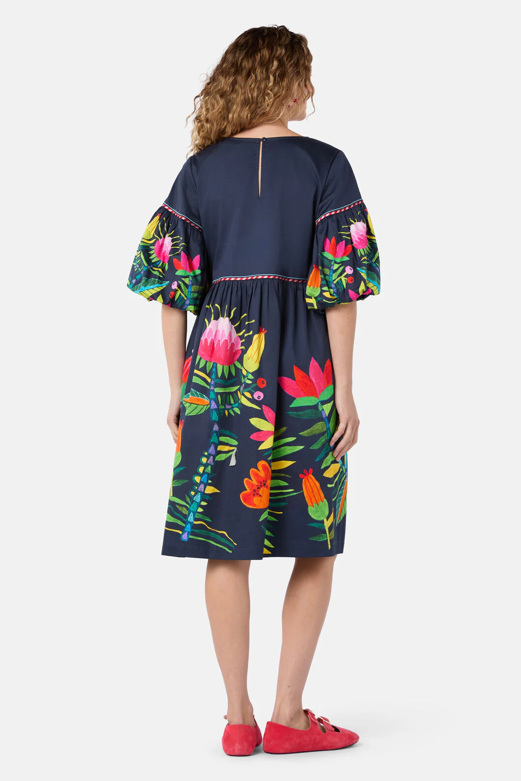 Pretty Protea Cotton Dress - Image 3