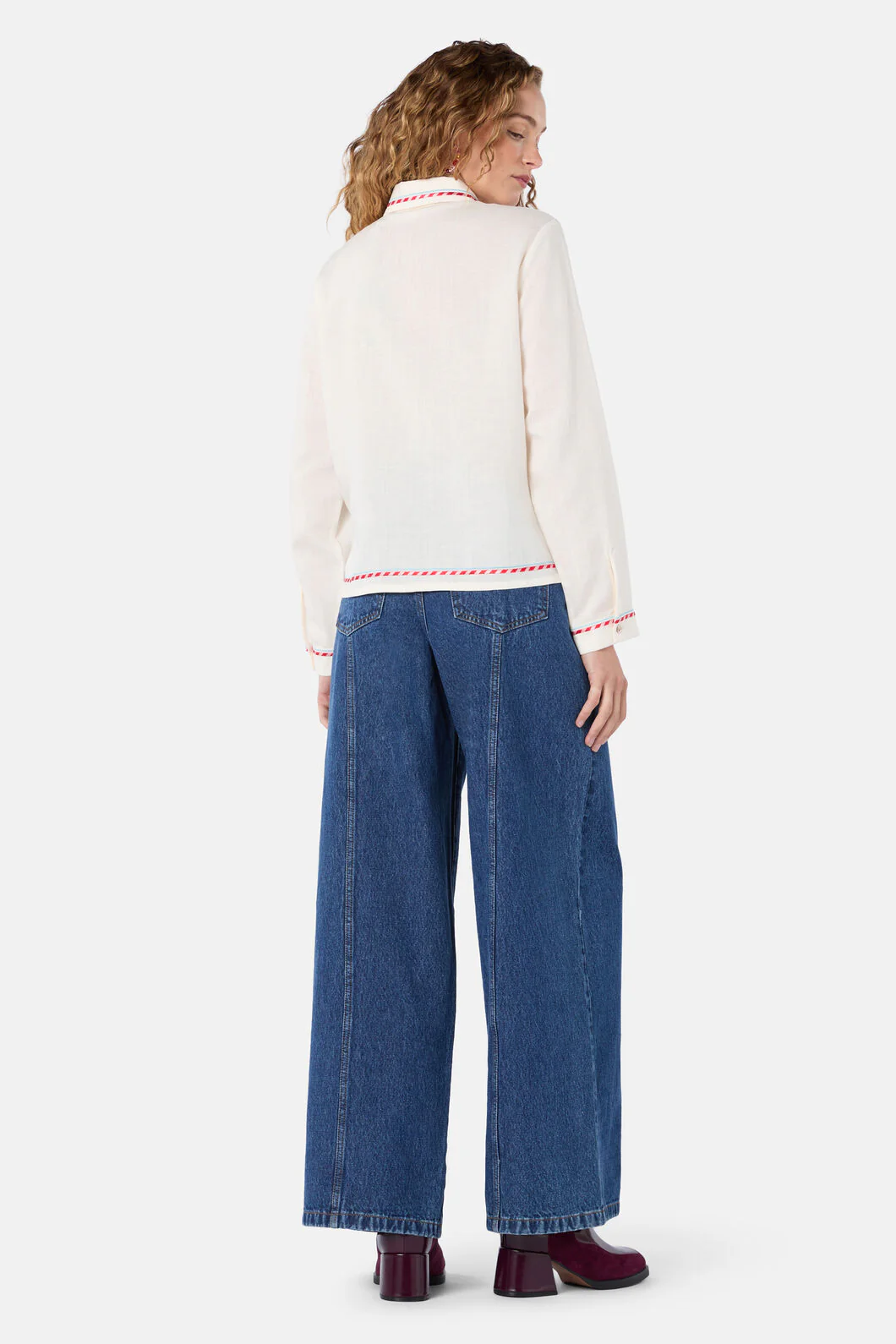 Pretty Protea Embroidered Shirt - Image 5