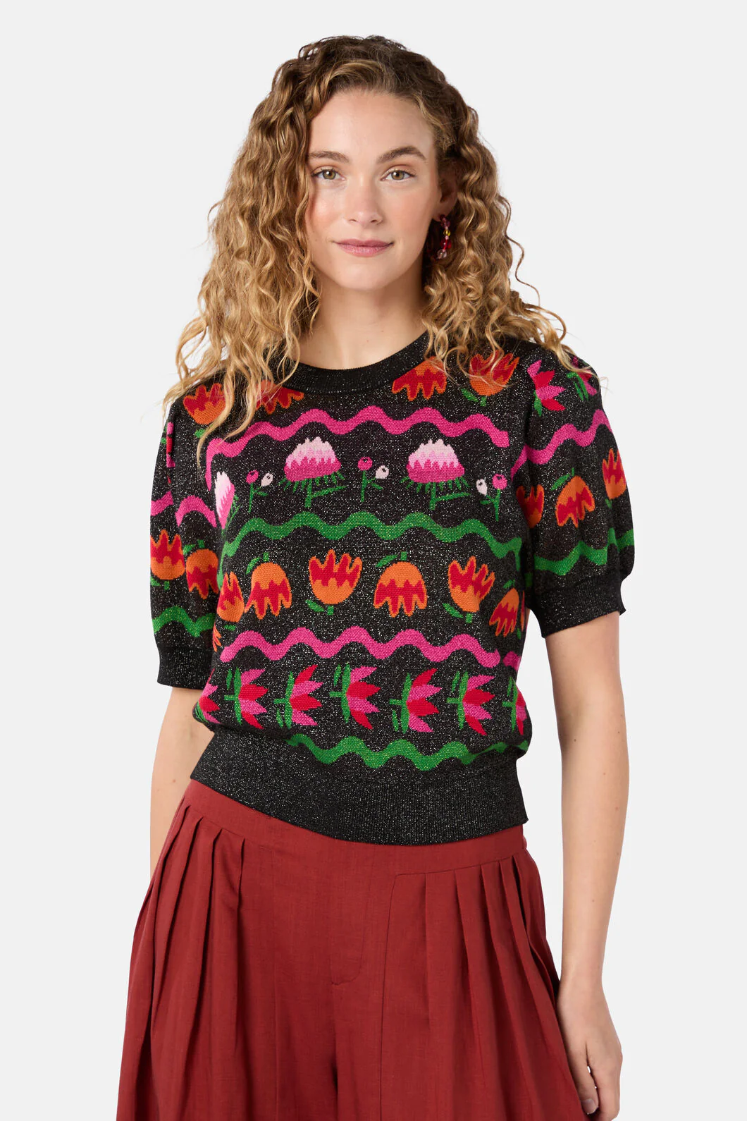 Pretty Protea Knit Top