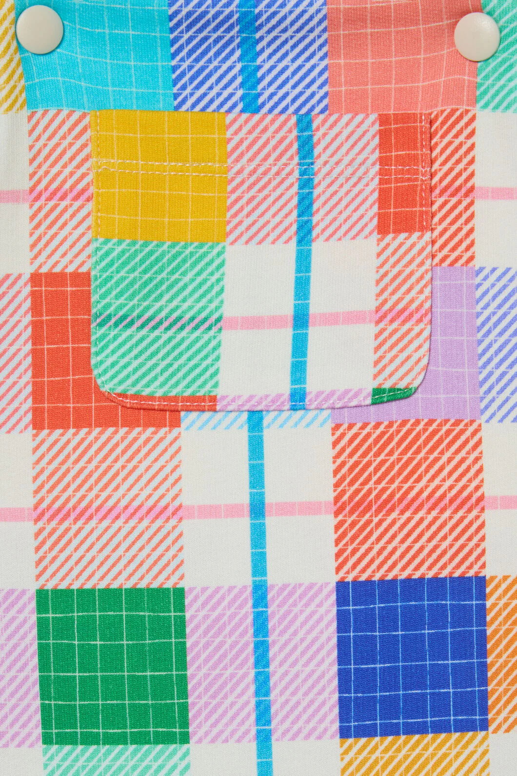 Rainbow Check Baby Overalls - Image 3