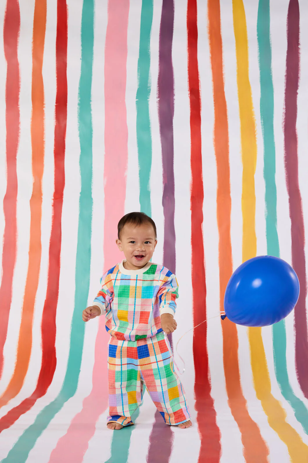 Rainbow Check Baby Track Pant - Image 2