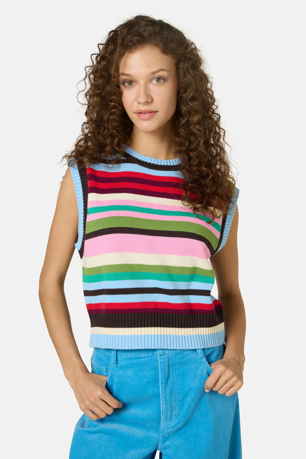 Rainbow Knit Vest