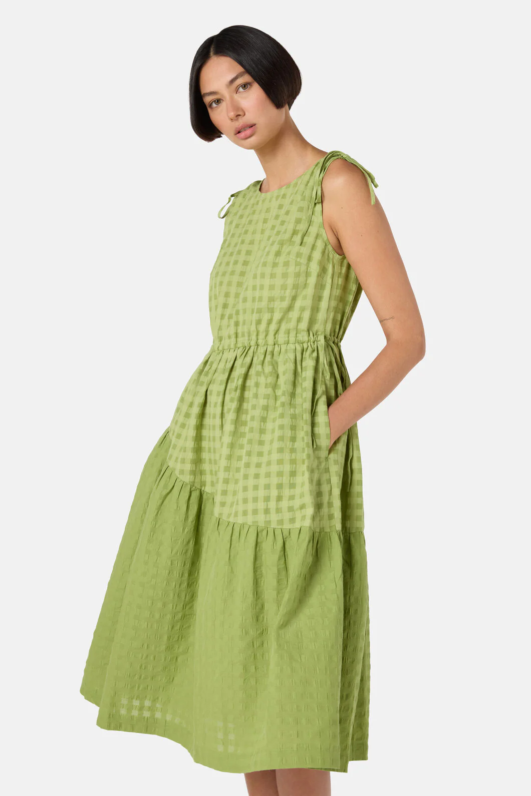 Ready Check Tiered Dress - Image 6