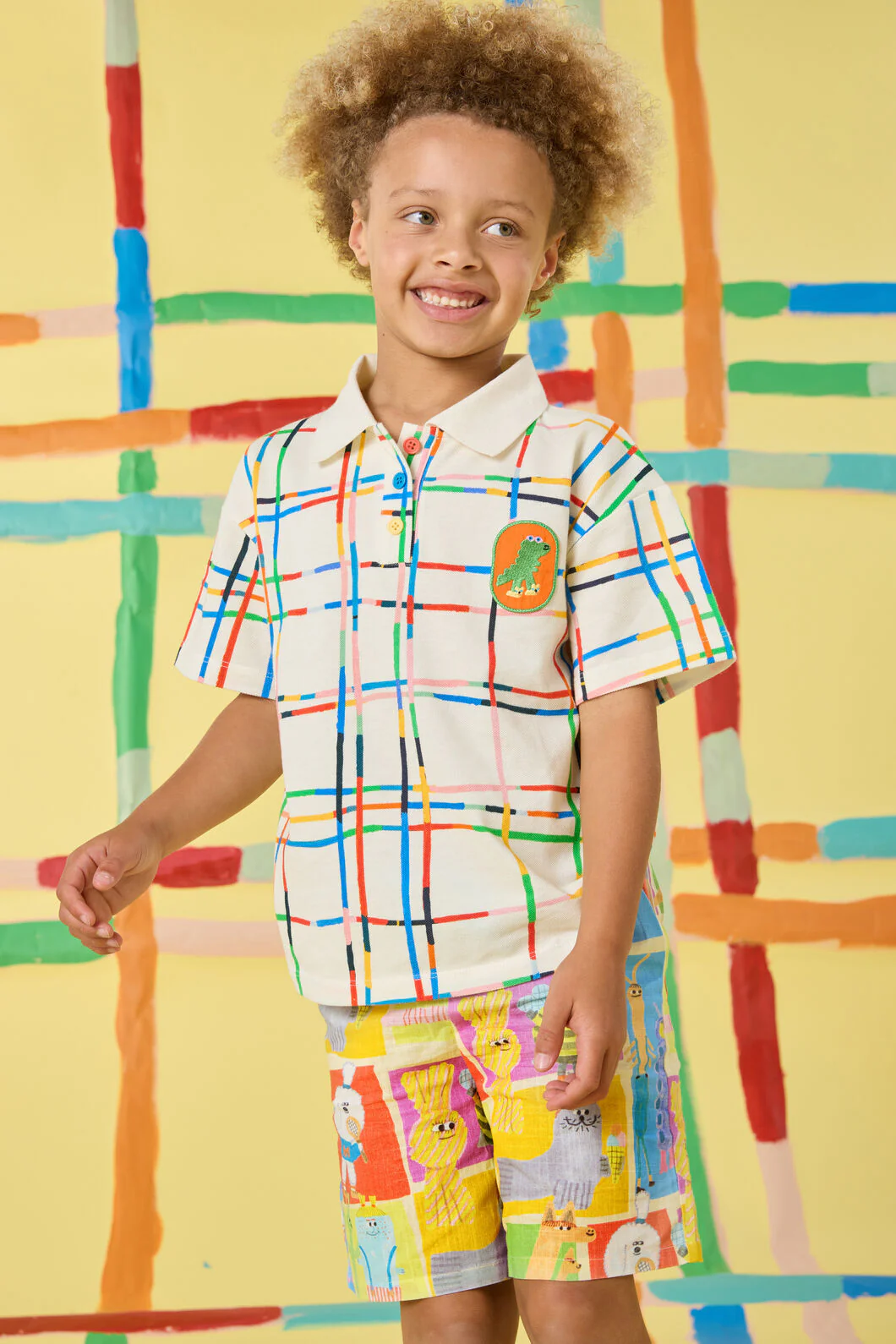 Rex Check Kids Polo Top
