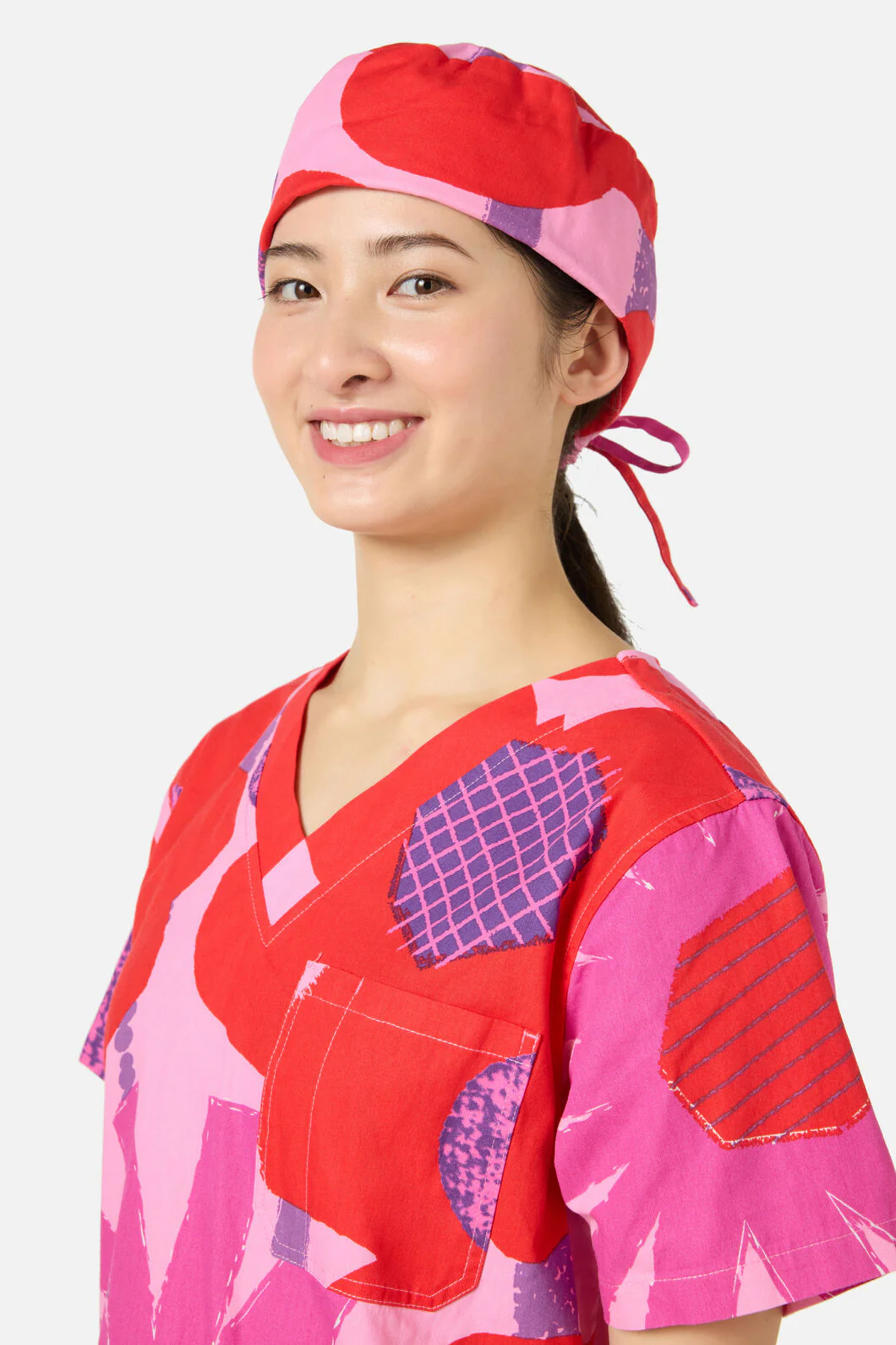 Riso Floral Scrub Hat