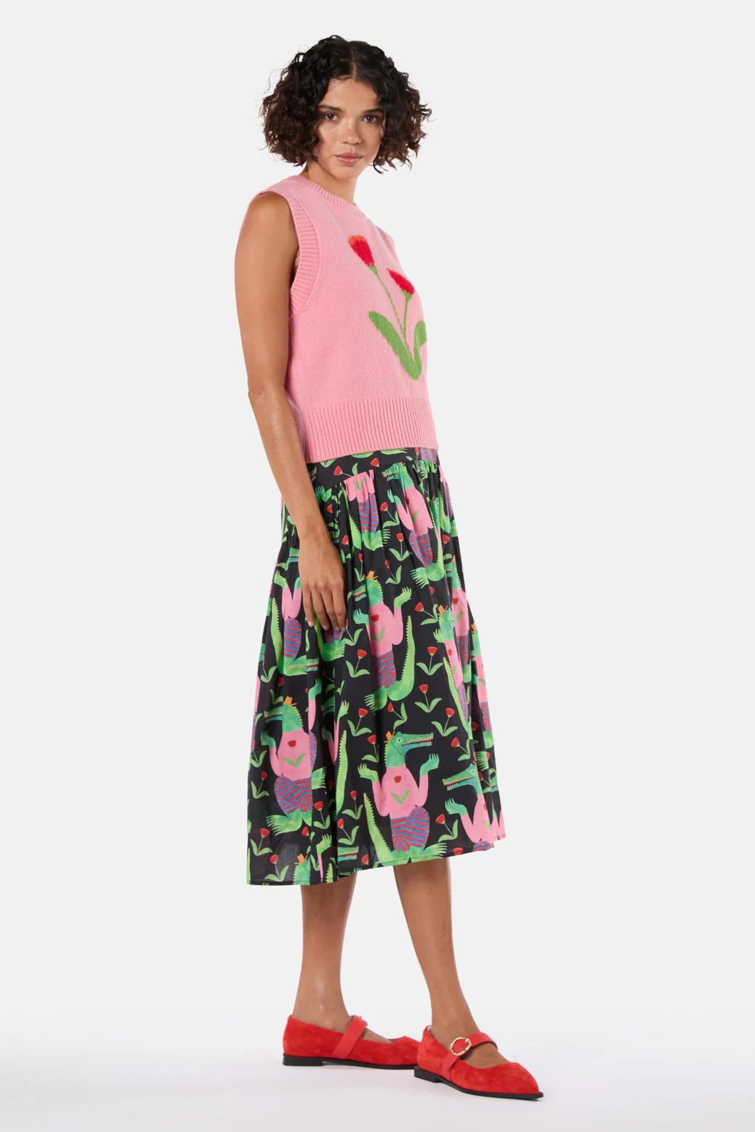 Rosette Knit Vest - Image 6