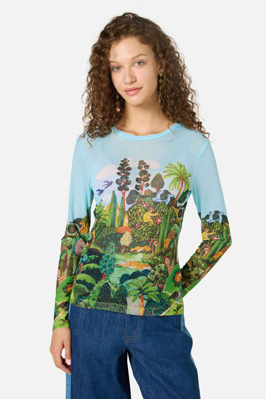 Royal Garden Mesh Top