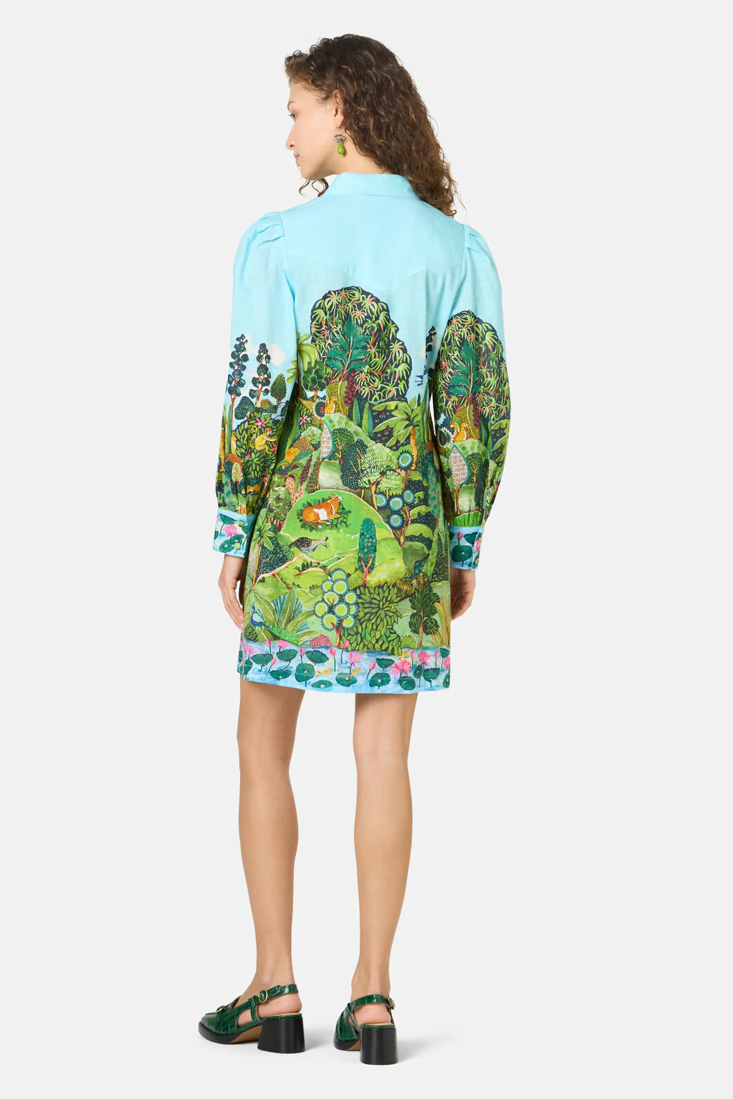 Royal Garden Shirt Dress - Image 8