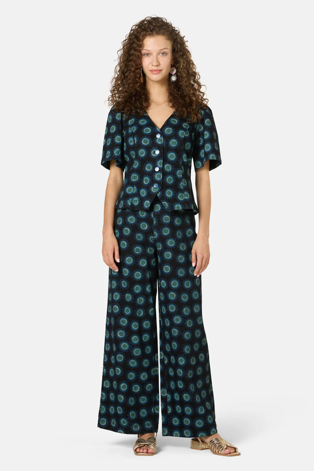 Royal Spot Denim Top - Image 2