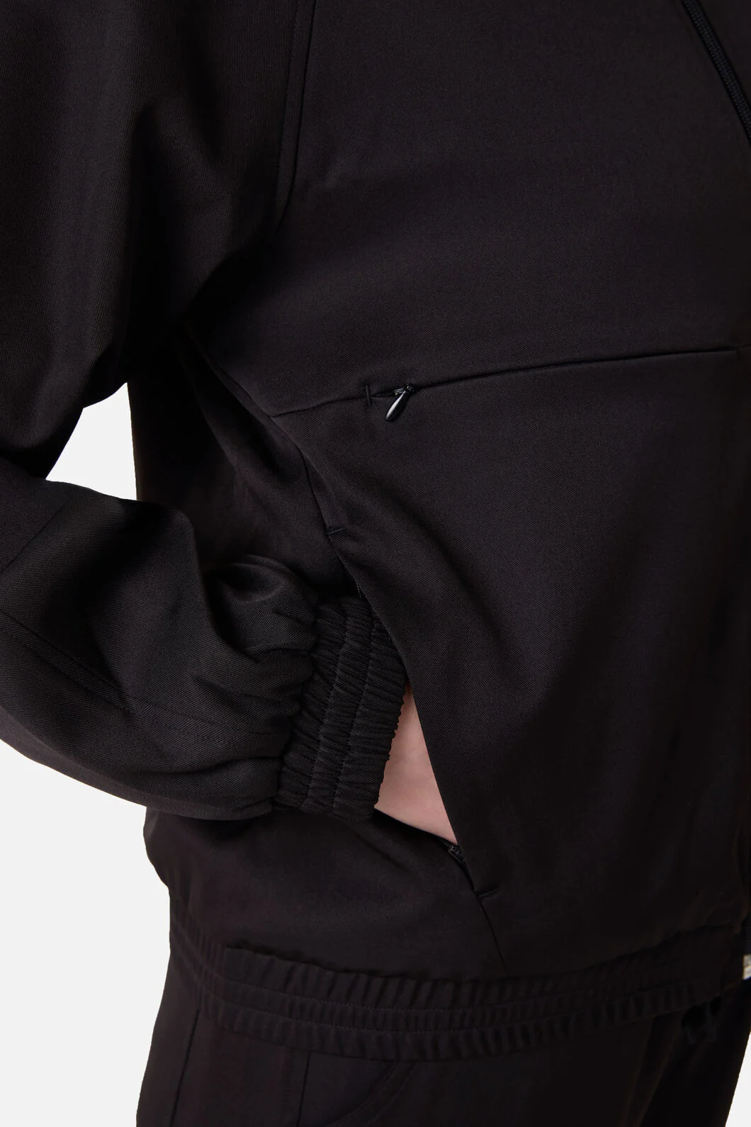 Scrub Womens Black Zip Up Jacket - Image 7