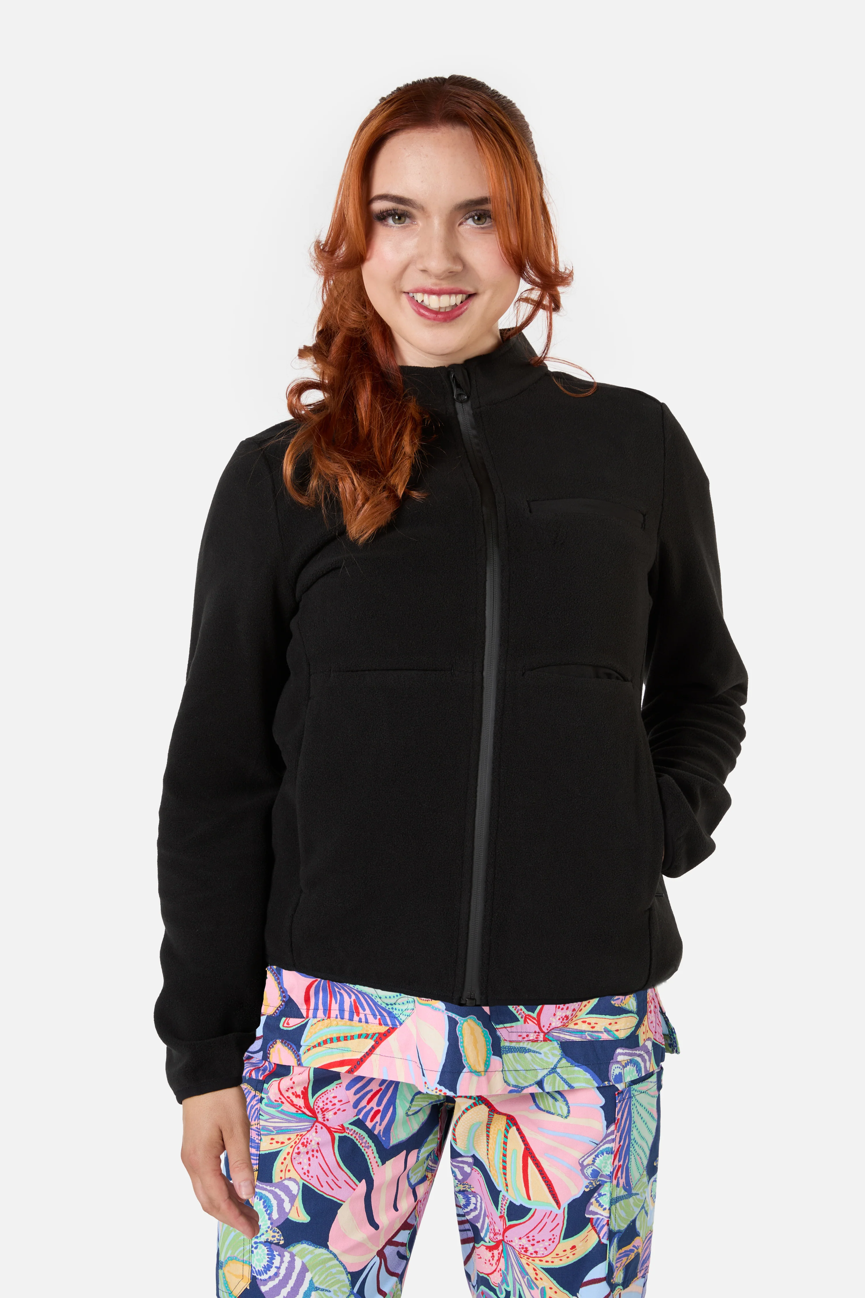 Scrubs Black Micro Polar Fleece Jacket