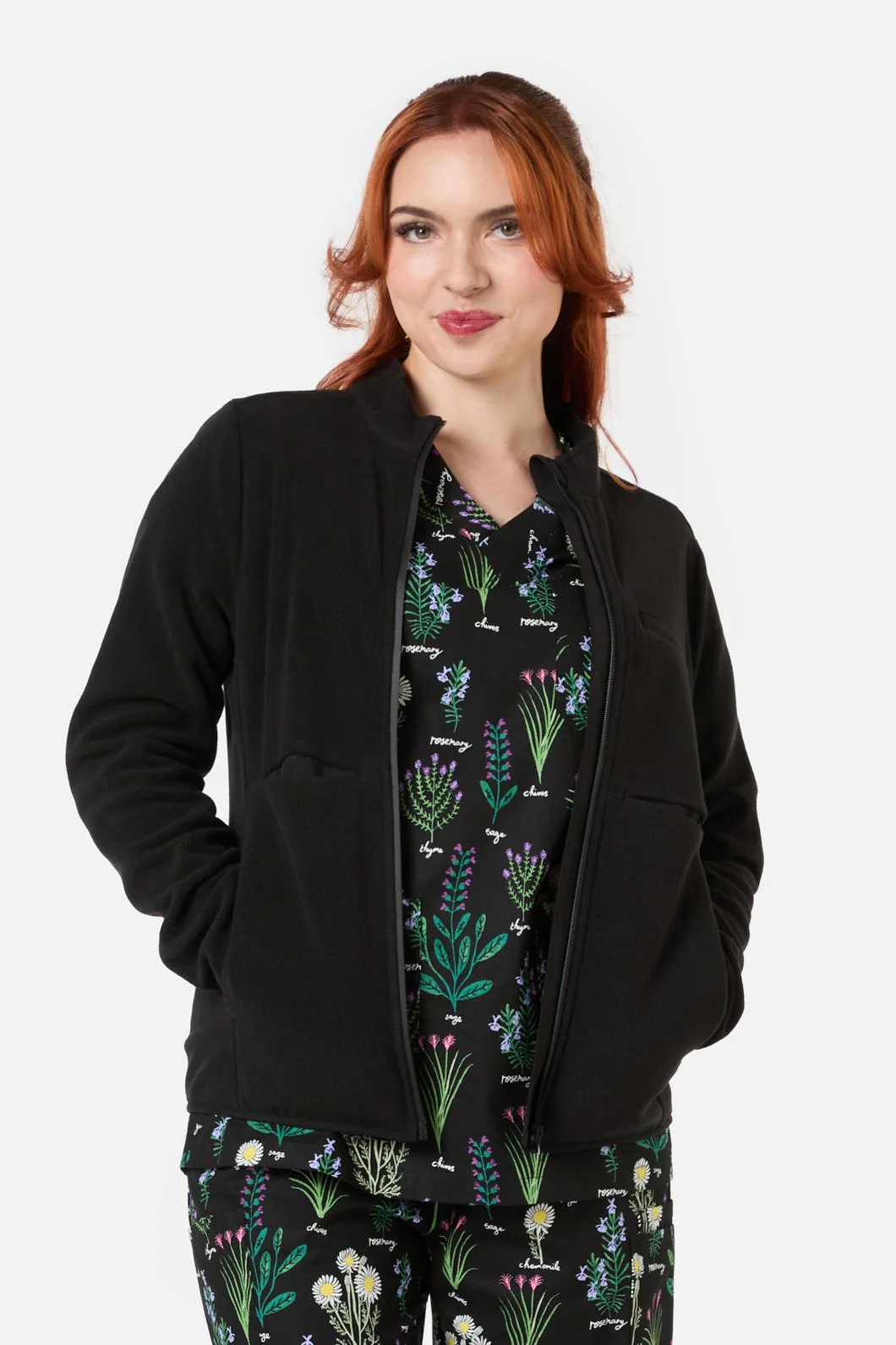 Scrubs Black Micro Polar Fleece Jacket - Image 5