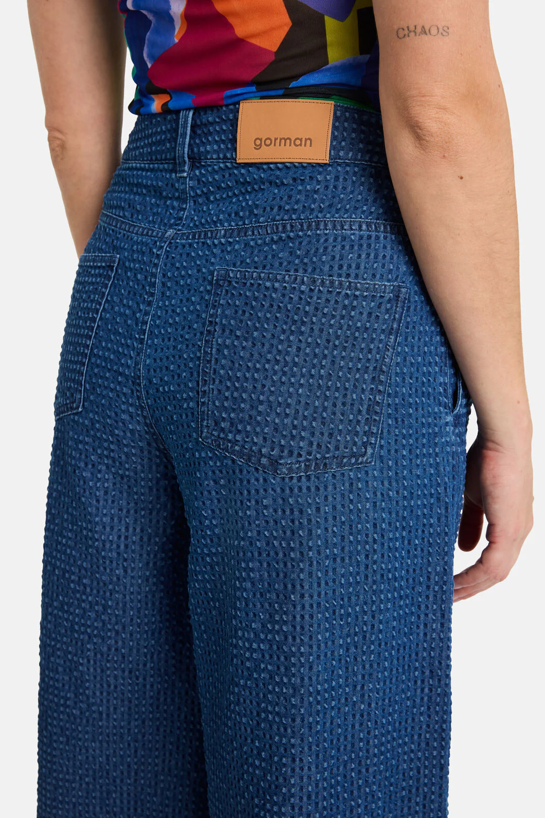 Seersucker Denim Skort - Image 4