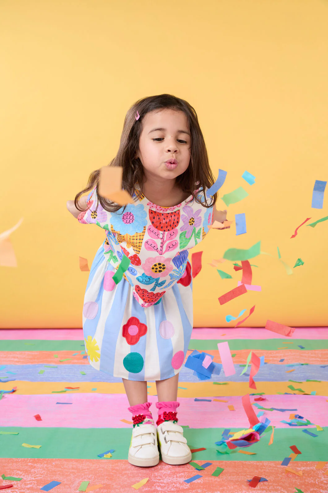 Sequin Stripe Kids Skirt