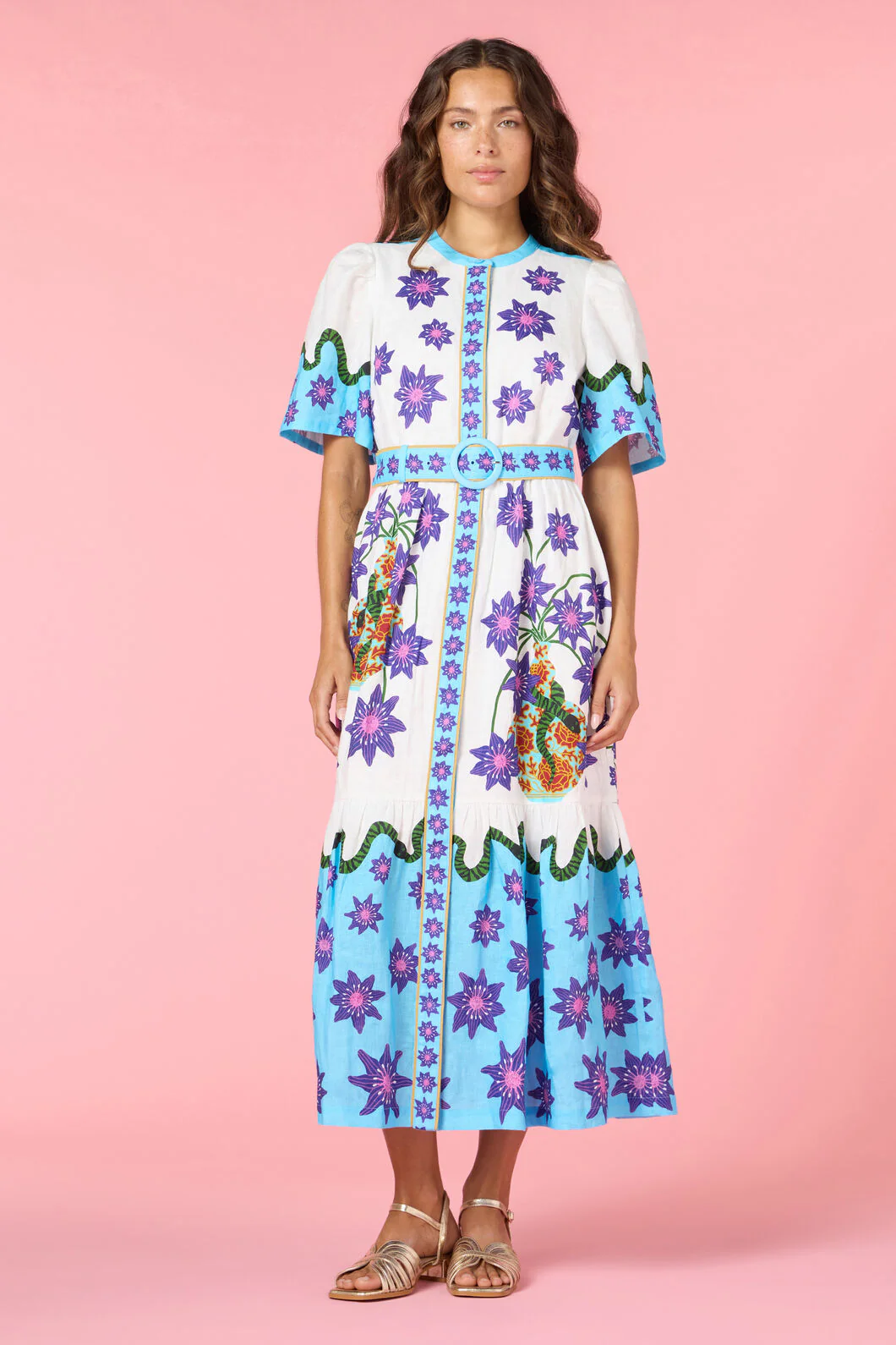 Serpent's Bloom Long Dress