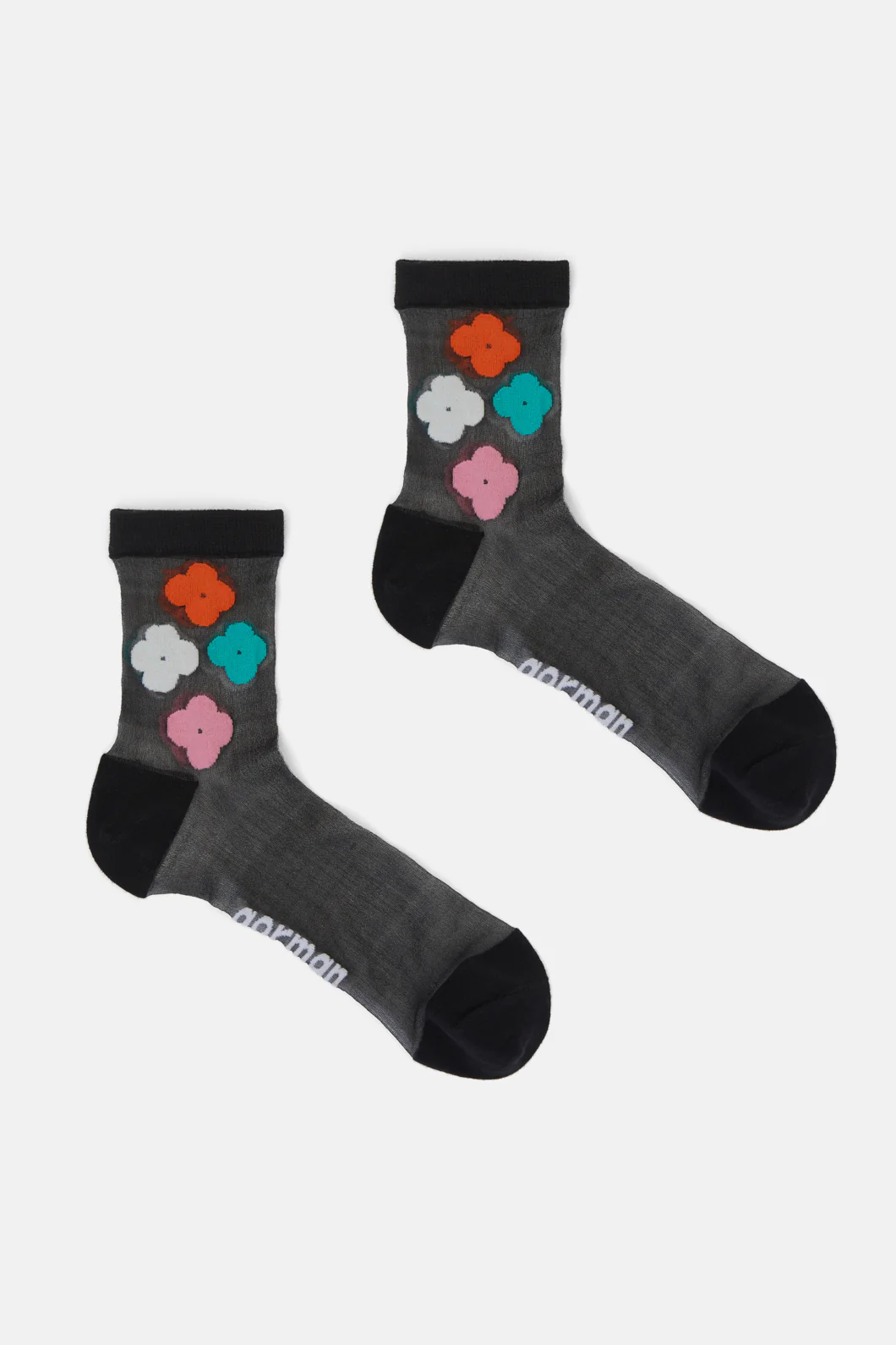 Sheer Multi Flower Sock