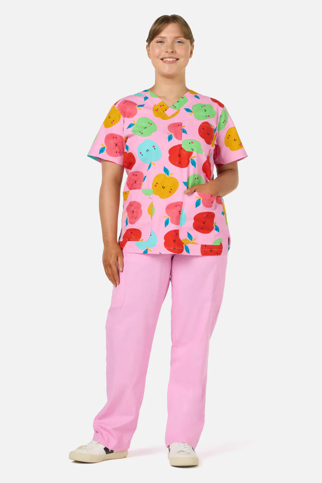 She's Apples Top & Pant Scrub Set