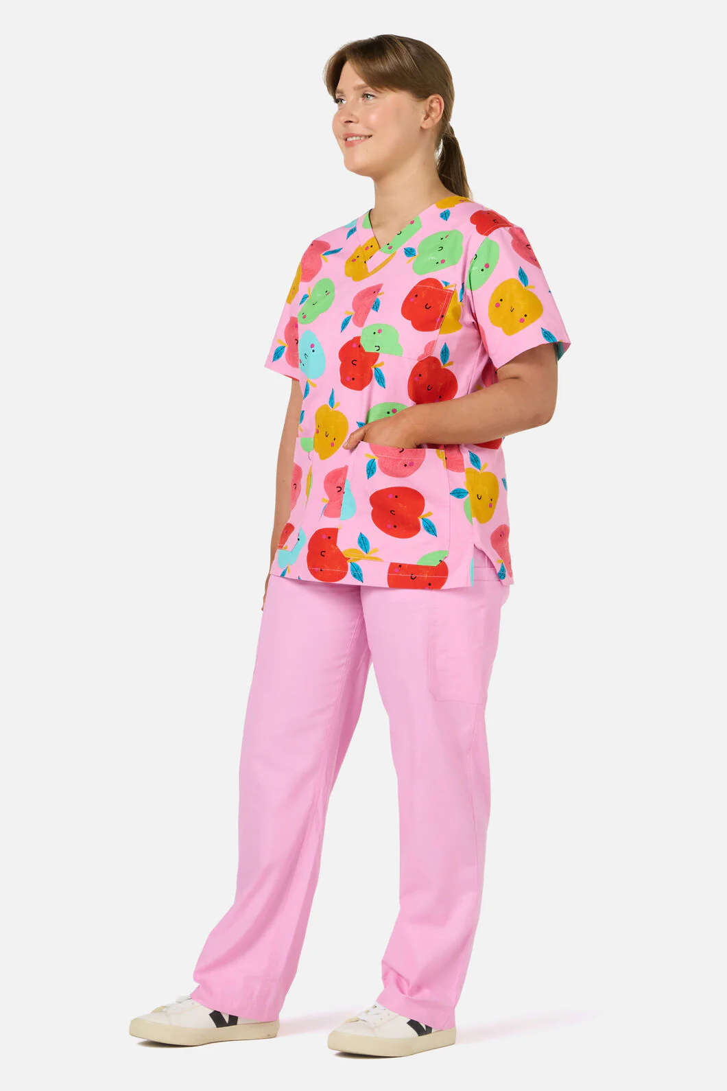 She's Apples Top & Pant Scrub Set - Image 2